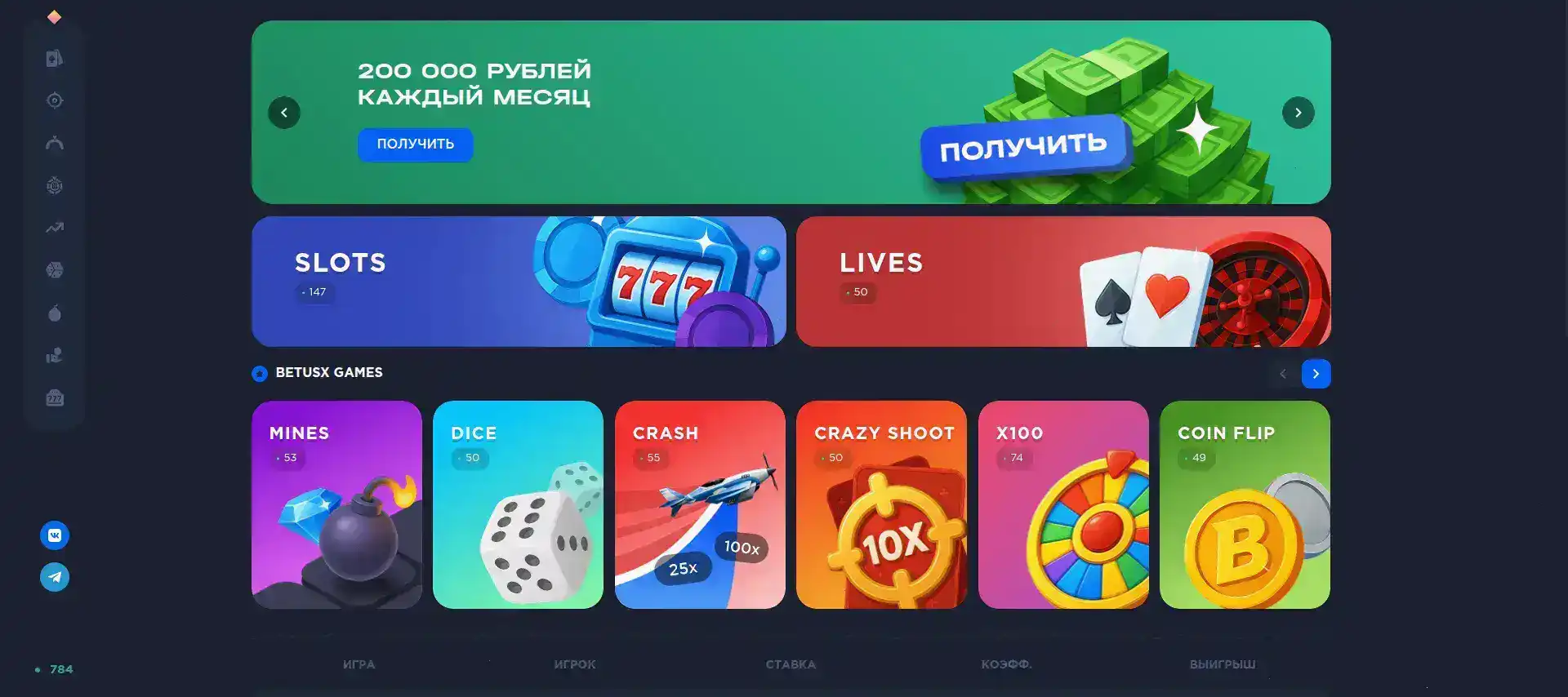 Акция и бонусы в Hype casino на 2026 год
